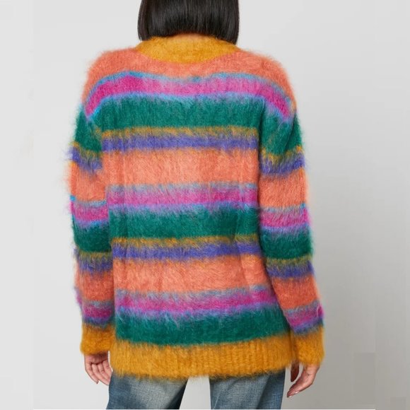 [NWT] Marni Striped Brushed Mohair-Blend Sweater (IT 38, US 2) - Picture 10 of 12